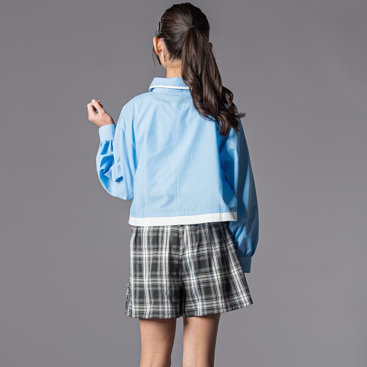 合皮ベルト付きチェックスカパン(130~160cm) | ZIDDY | 詳細画像6 