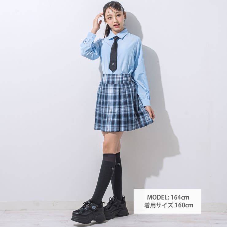【 ニコ☆プチ 掲載 】チェックスカパン(130~160cm) | ZIDDY | 詳細画像2 