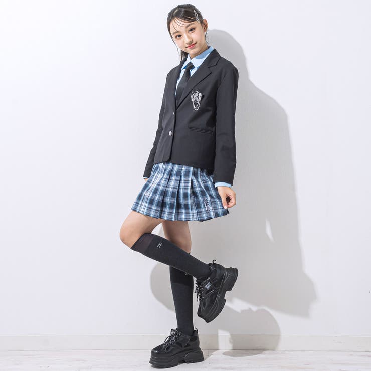 【 ニコ☆プチ 掲載 】チェックスカパン(130~160cm) | ZIDDY | 詳細画像5 