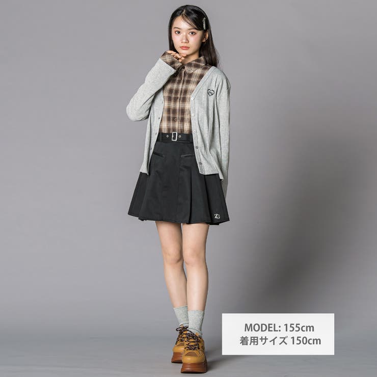 レザーポケット プリーツスカパン(130~160cm) | ZIDDY | 詳細画像2 