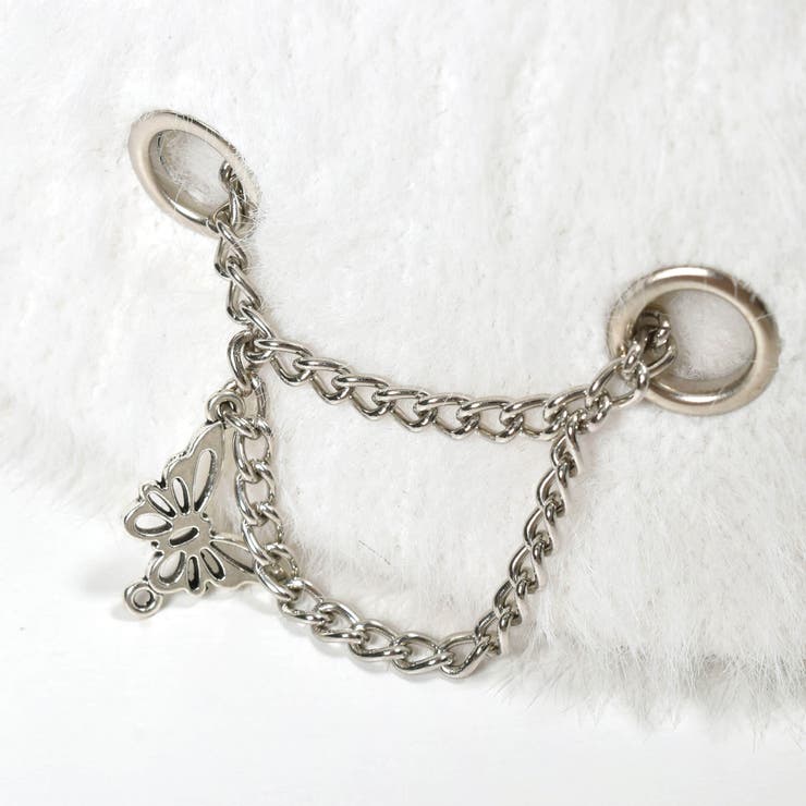 【 ニコ☆プチ 掲載 】蝶チャーム付きバケットハット | ZIDDY | 詳細画像8 