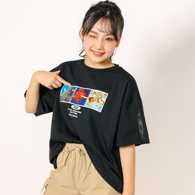 フォトプリントBIGTシャツ  (130~160cm)[品番：BEBK0001284]｜ZIDDY（ジディー）のキッズファッション通販｜SHOPLIST（ショップリスト）