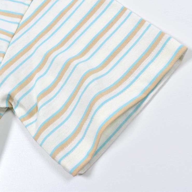 ロゴ刺繍ボーダーTシャツ(130~160cm) | ZIDDY | 詳細画像10 