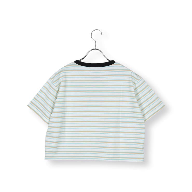 ロゴ刺繍ボーダーTシャツ(130~160cm) | ZIDDY | 詳細画像7 