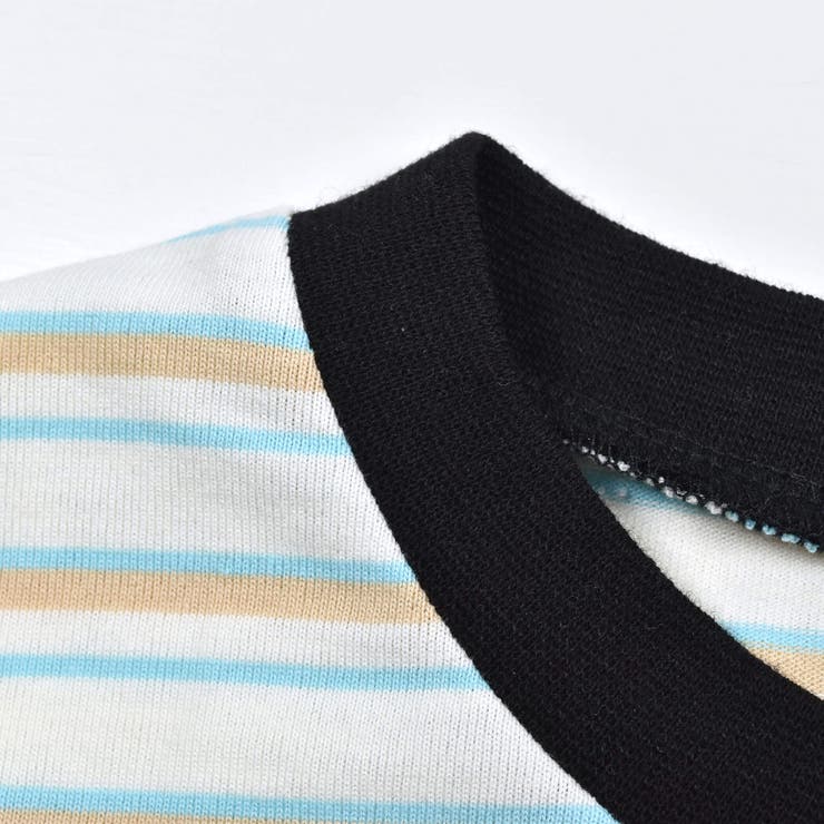 ロゴ刺繍ボーダーTシャツ(130~160cm) | ZIDDY | 詳細画像8 