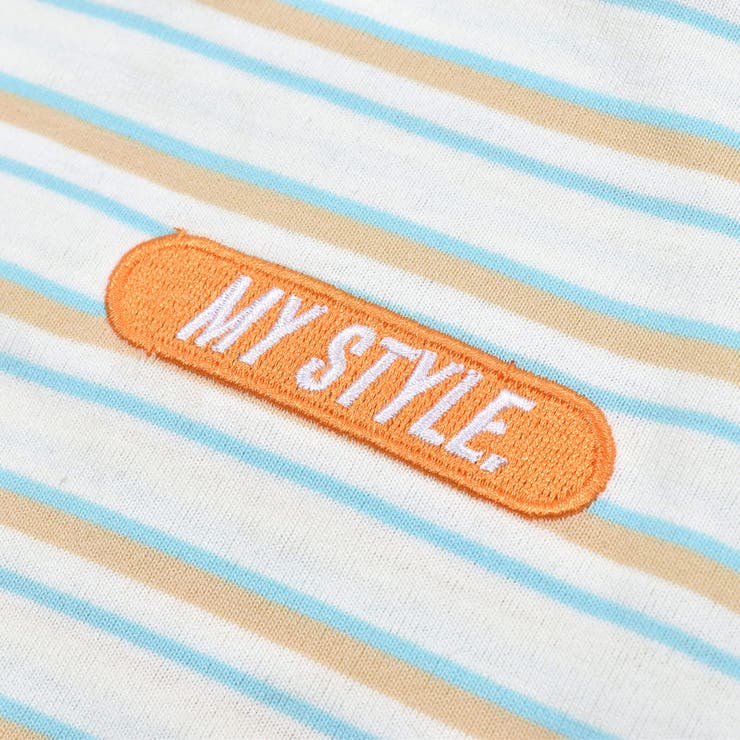 ロゴ刺繍ボーダーTシャツ(130~160cm) | ZIDDY | 詳細画像9 