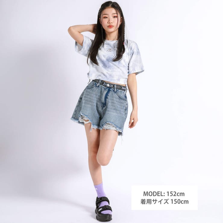 メタルプリントドロストタイダイTシャツ(130~160cm) | ZIDDY | 詳細画像2 