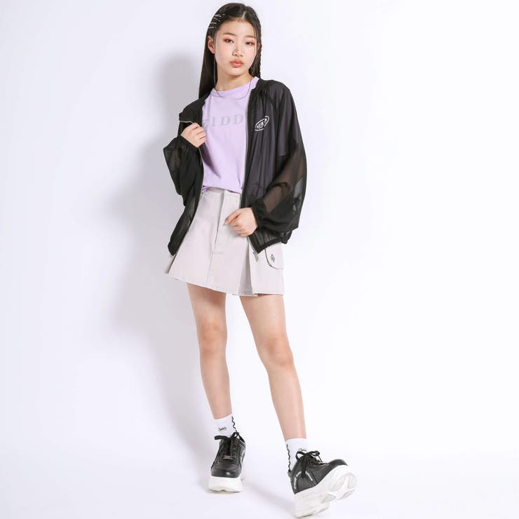 【疾風】ペナルティ✖️モンテ　ロングT Lサイズ、色白&ネイビー2枚セット ロゴラインストーン肩開きTシャツ(130~160cm)[品番：BEBK0008925
