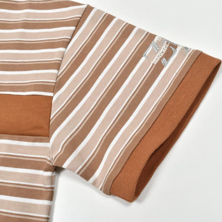 【 ニコ☆プチ 掲載 】マルチボーダーTシャツ(130~160cm) | ZIDDY | 詳細画像19 