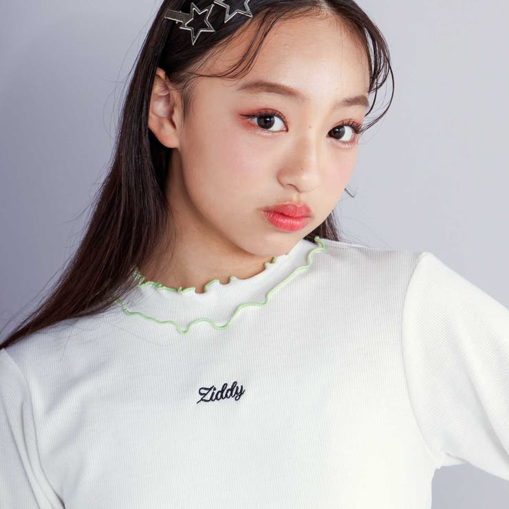 【 ニコ☆プチ 掲載 】テレコメロウトップス(130~160cm) | ZIDDY | 詳細画像3 