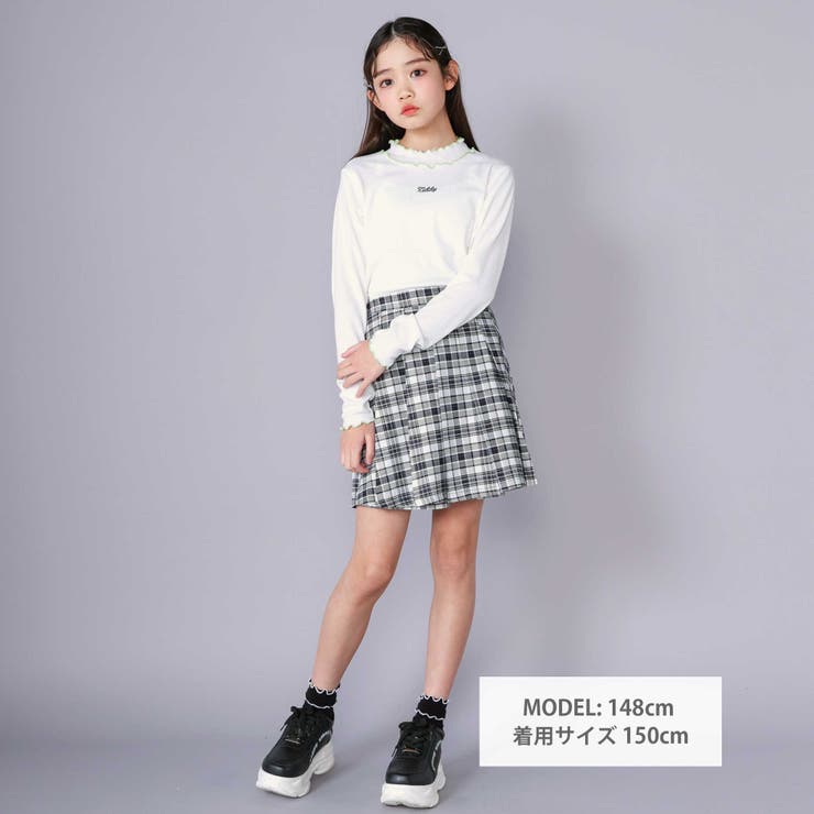 【 ニコ☆プチ 掲載 】テレコメロウトップス(130~160cm) | ZIDDY | 詳細画像7 