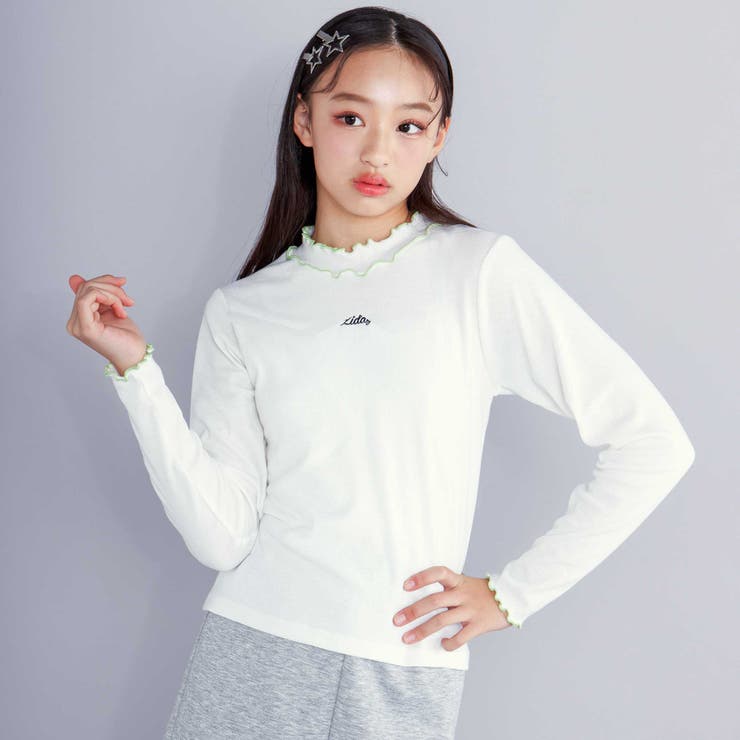 オフホワイト | 【 ニコ☆プチ 掲載 】テレコメロウトップス(130~160cm) | ZIDDY