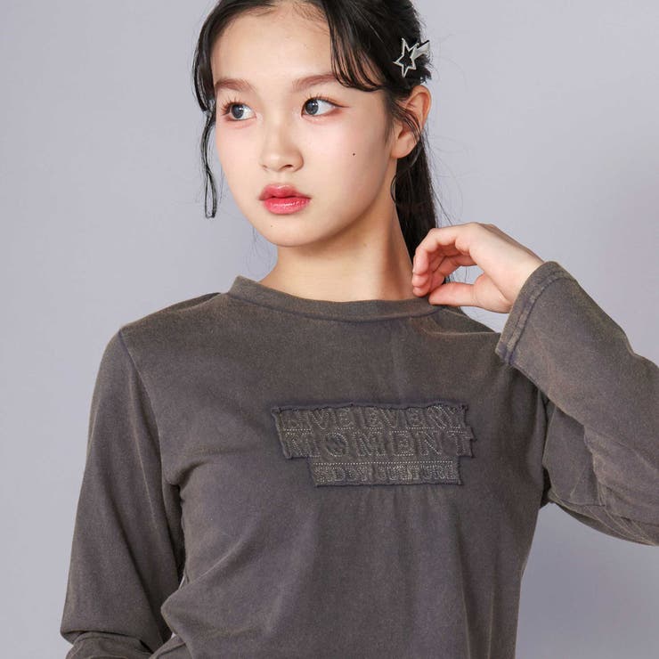 【 ニコ☆プチ 掲載 】プレグラピグメントTシャツ(130~160cm) | ZIDDY | 詳細画像5 