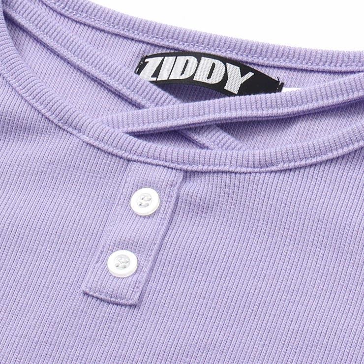 【 ニコ☆プチ 掲載 】クロスネック裾花柄Tシャツ(130~160cm) | ZIDDY | 詳細画像16 