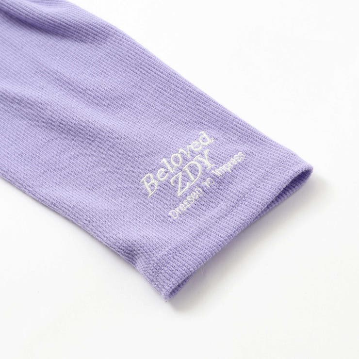 【 ニコ☆プチ 掲載 】クロスネック裾花柄Tシャツ(130~160cm) | ZIDDY | 詳細画像19 