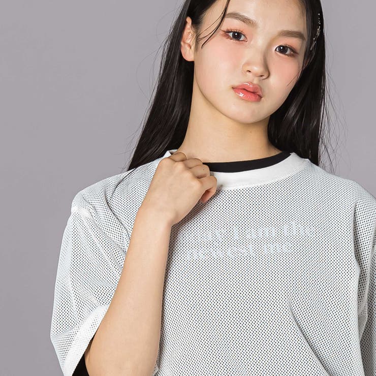 オーバーメッシュTシャツ＆半袖Tシャツセット(130~160cm) | ZIDDY | 詳細画像7 