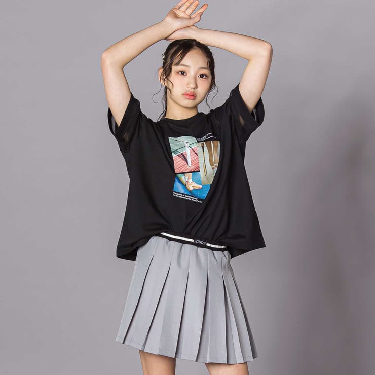 フォトプリント半袖Tシャツ(130~160cm) | ZIDDY | 詳細画像9 