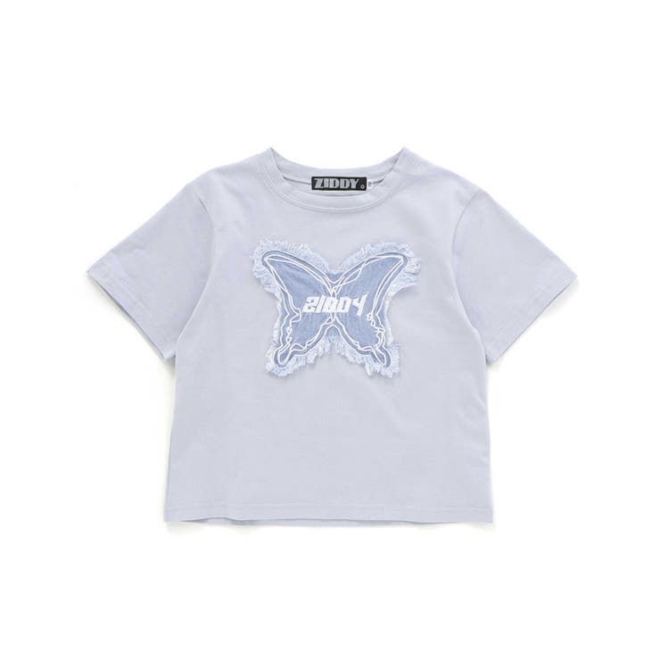 ニコ☆プチ 掲載 】蝶モチーフTシャツ(130~160cm)[品番