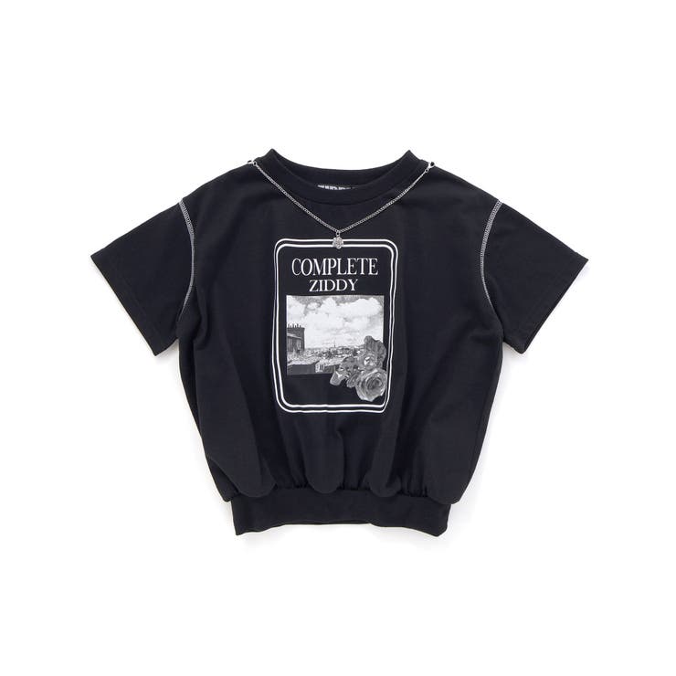 ネックレス付きバラモチーフTシャツ(130~160cm) | ZIDDY | 詳細画像19