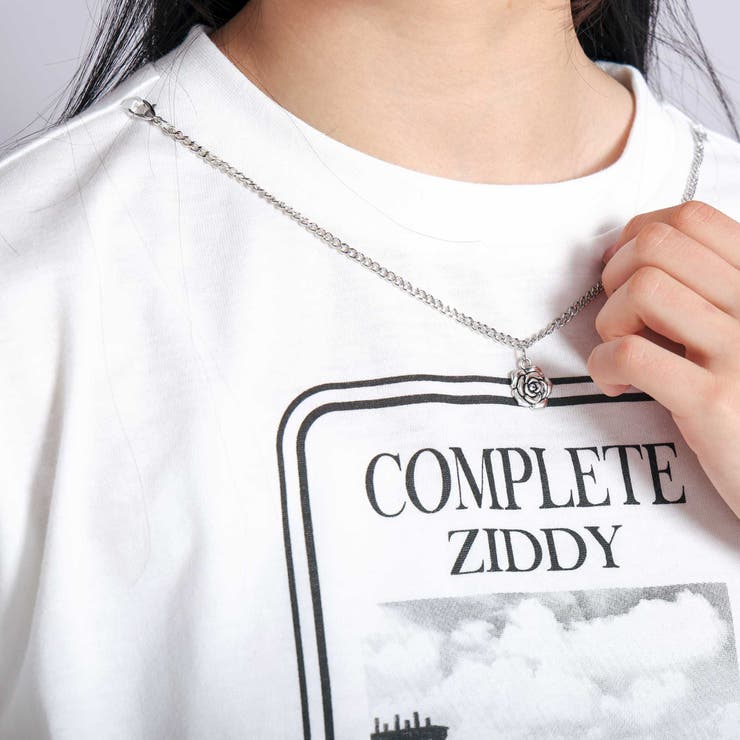 ネックレス付きバラモチーフTシャツ(130~160cm) | ZIDDY | 詳細画像6