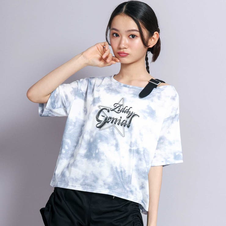 グレー | タイダイプリントTシャツ(130~160cm) | ZIDDY