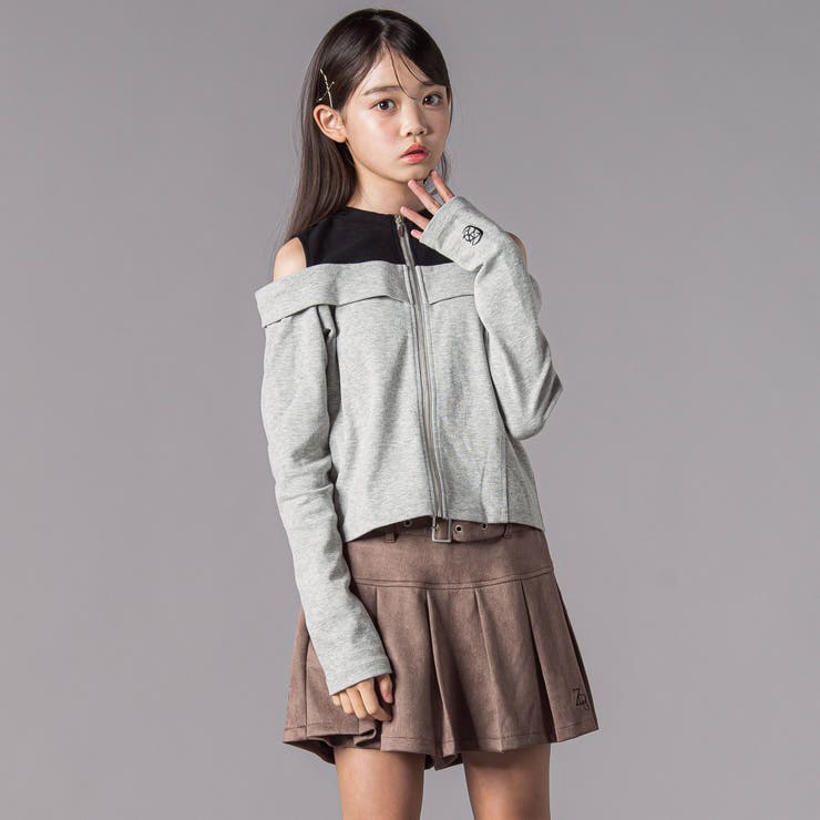 オフショルダージップトップス(130~160cm) | ZIDDY | 詳細画像6 