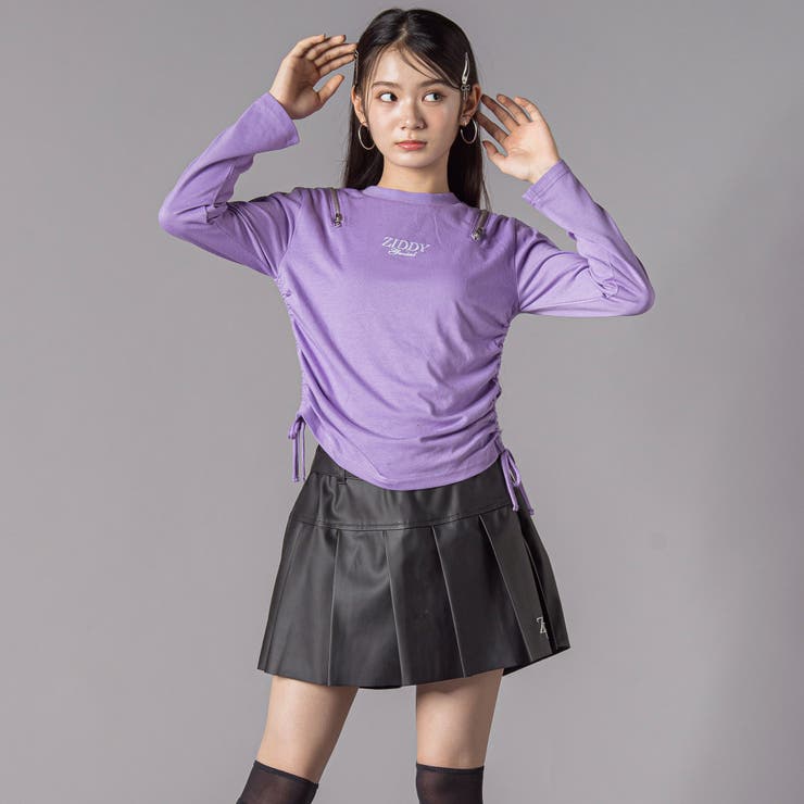 肩あきドロストトップス(130~160cm) | ZIDDY | 詳細画像4 