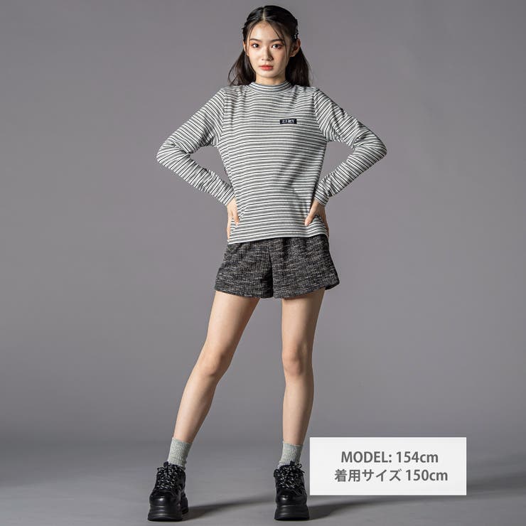 プチハイ×ボーダートップス  (130~160cm) | ZIDDY | 詳細画像2 