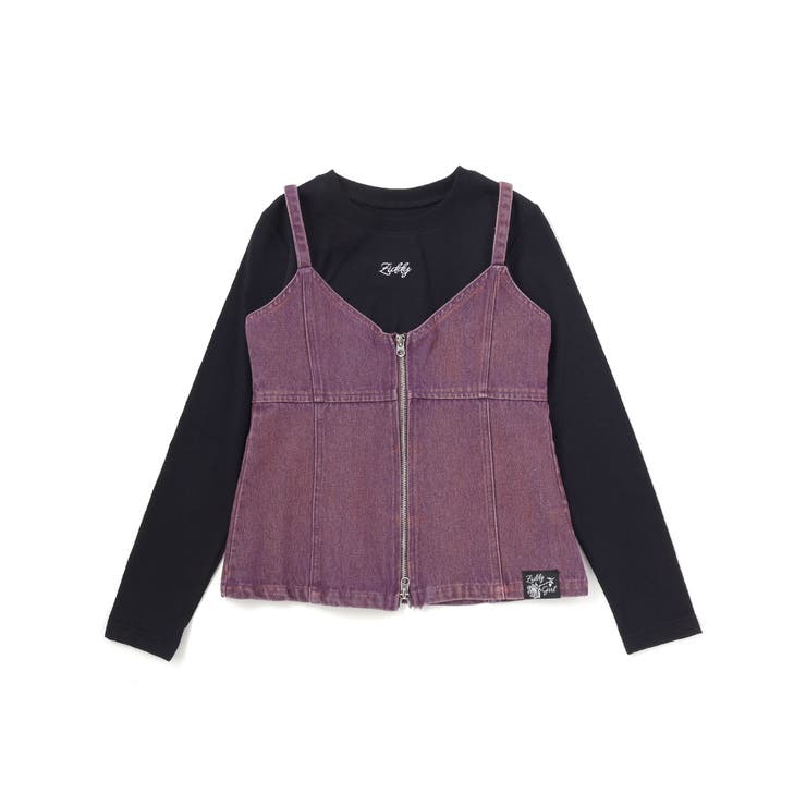 デニムビスチェ＆TシャツSET(130~160cm) | ZIDDY | 詳細画像10 