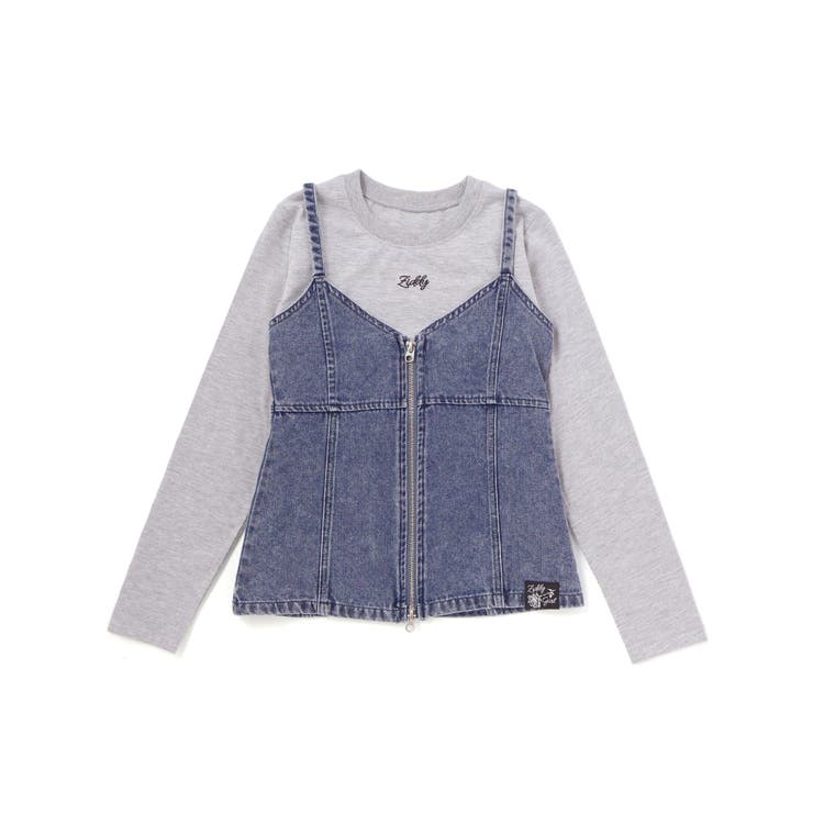 デニムビスチェ＆TシャツSET(130~160cm) | ZIDDY | 詳細画像14 