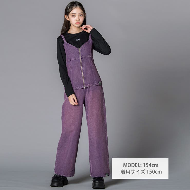 デニムビスチェ＆TシャツSET(130~160cm) | ZIDDY | 詳細画像3 