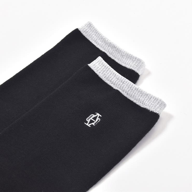 【 ニコ☆プチ 掲載 】【日本製】ラメライン入りハイソックス(19~24cm) | ZIDDY | 詳細画像4 