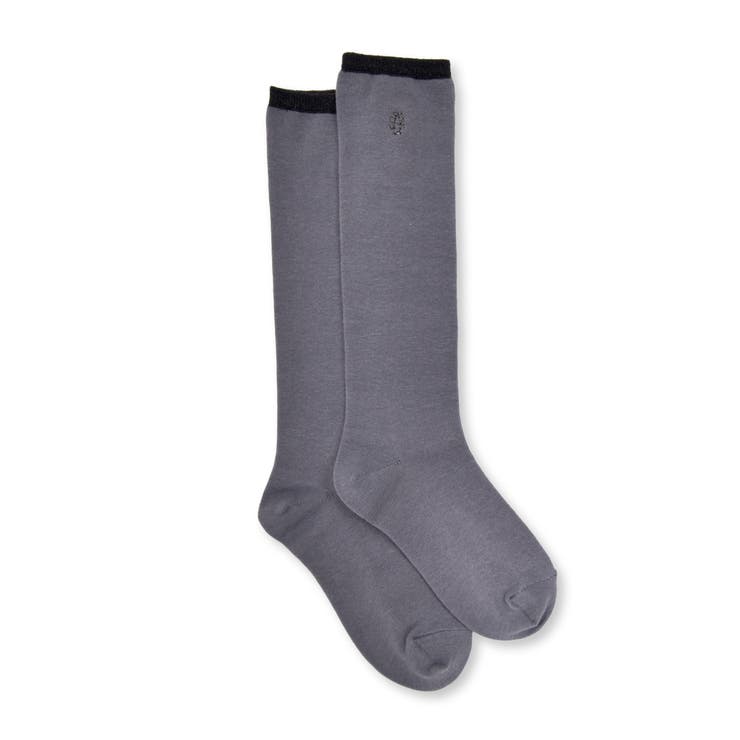 【 ニコ☆プチ 掲載 】【日本製】ラメライン入りハイソックス(19~24cm) | ZIDDY | 詳細画像7 