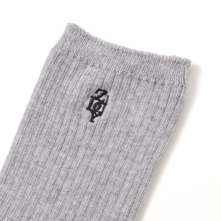 【 ニコ☆プチ 掲載 】ロゴ刺しゅうリブソックス(19~24cm) | ZIDDY | 詳細画像6 