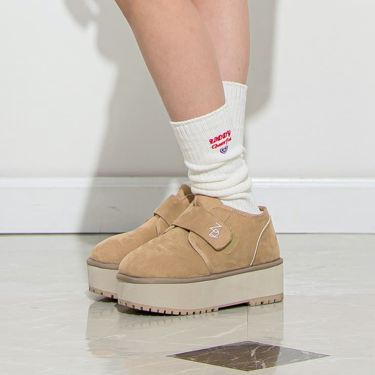 ベージュ | 【 ニコ☆プチ 掲載 】厚底ムートンブーツ(21~24cm) | ZIDDY