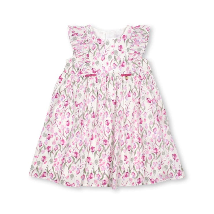 チューリップ柄ワンピースLサイズ sense of wonder（センスオブワンダー）の「チューリップ柄