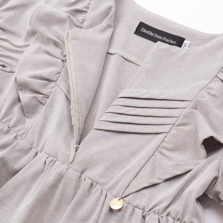 センタータックパフスリーブワンピース(95~150cm) | BeBe Petits Pois Vert | 詳細画像13 