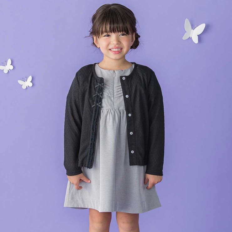 センタータックパフスリーブワンピース(95~150cm) | BeBe Petits Pois Vert | 詳細画像7 