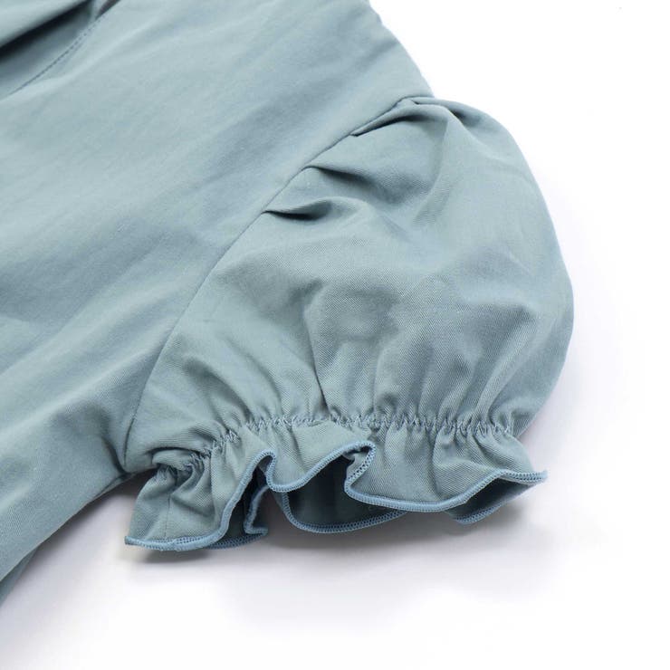 フロント刺しゅうタックパフスリーブワンピース(95~150cm) | BeBe Petits Pois Vert | 詳細画像12 