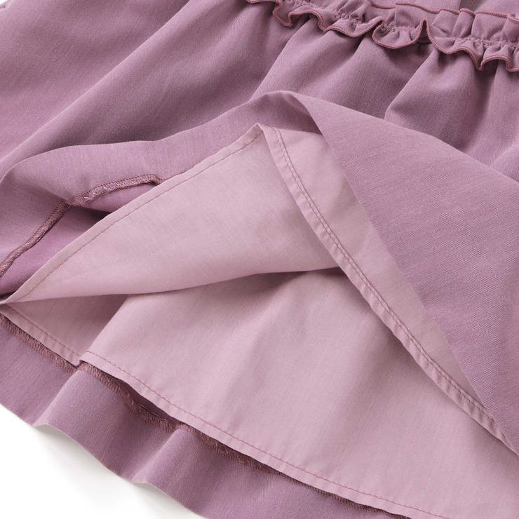 リボンフリルAラインワンピース(95~150cm) | BeBe Petits Pois Vert | 詳細画像13 