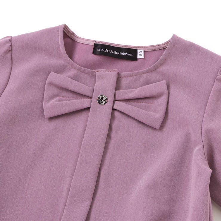 リボンフリルAラインワンピース(95~150cm) | BeBe Petits Pois Vert | 詳細画像7 