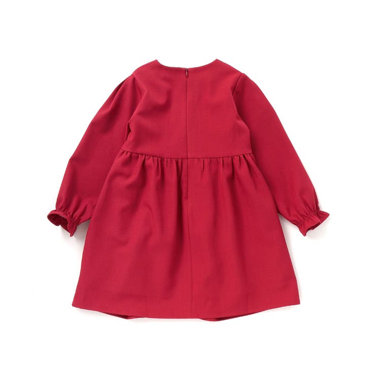 立体花モチーフ斜めタックワンピース(95~150cm) | BeBe Petits Pois Vert | 詳細画像7 