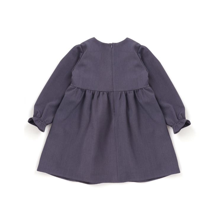 立体花モチーフ斜めタックワンピース(95~150cm) | BeBe Petits Pois Vert | 詳細画像9 