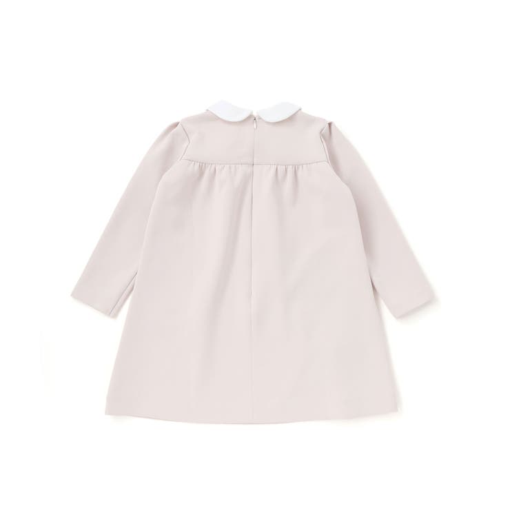 ポンチ胸プリーツ長袖ワンピース(95~150cm) | BeBe Petits Pois Vert | 詳細画像10 