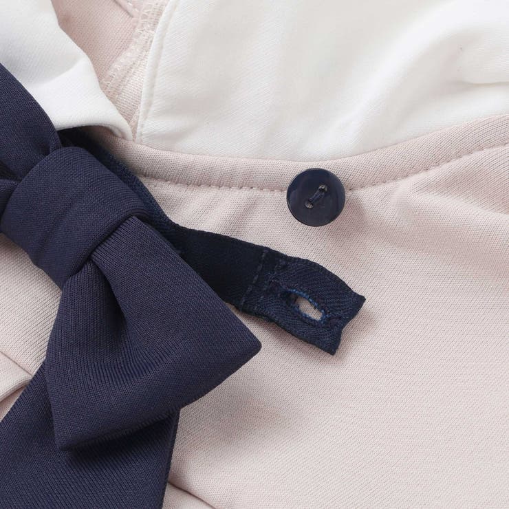 ポンチ胸プリーツ長袖ワンピース(95~150cm) | BeBe Petits Pois Vert | 詳細画像12 