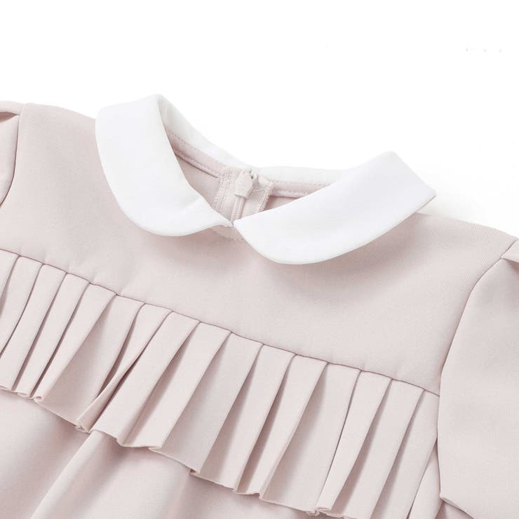 ポンチ胸プリーツ長袖ワンピース(95~150cm) | BeBe Petits Pois Vert | 詳細画像13 