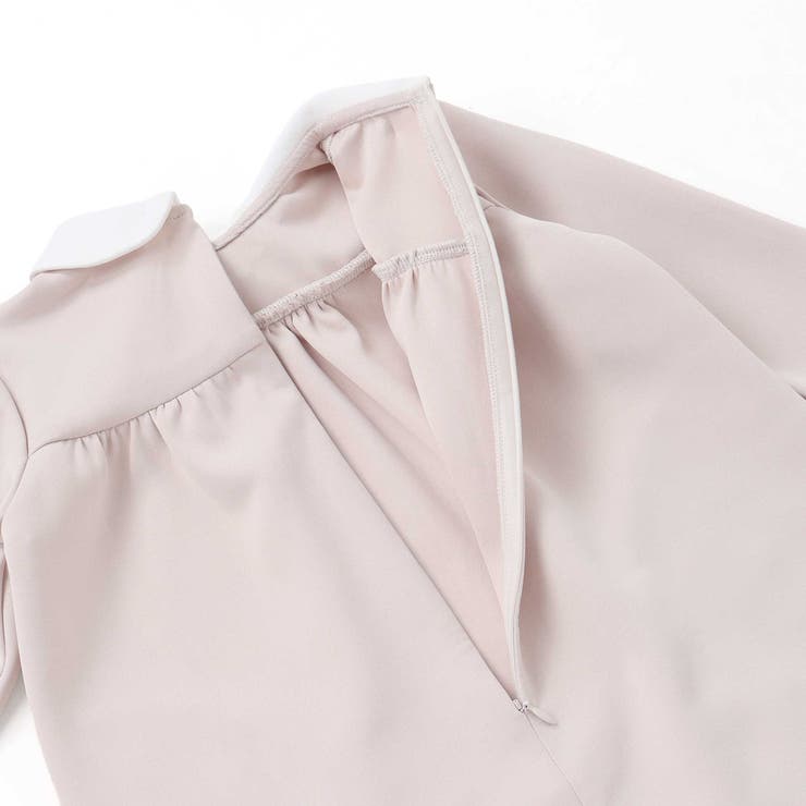 ポンチ胸プリーツ長袖ワンピース(95~150cm) | BeBe Petits Pois Vert | 詳細画像16 