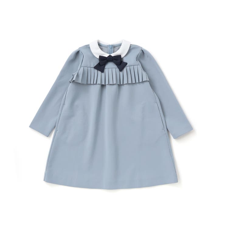 ポンチ胸プリーツ長袖ワンピース(95~150cm) | BeBe Petits Pois Vert | 詳細画像20 