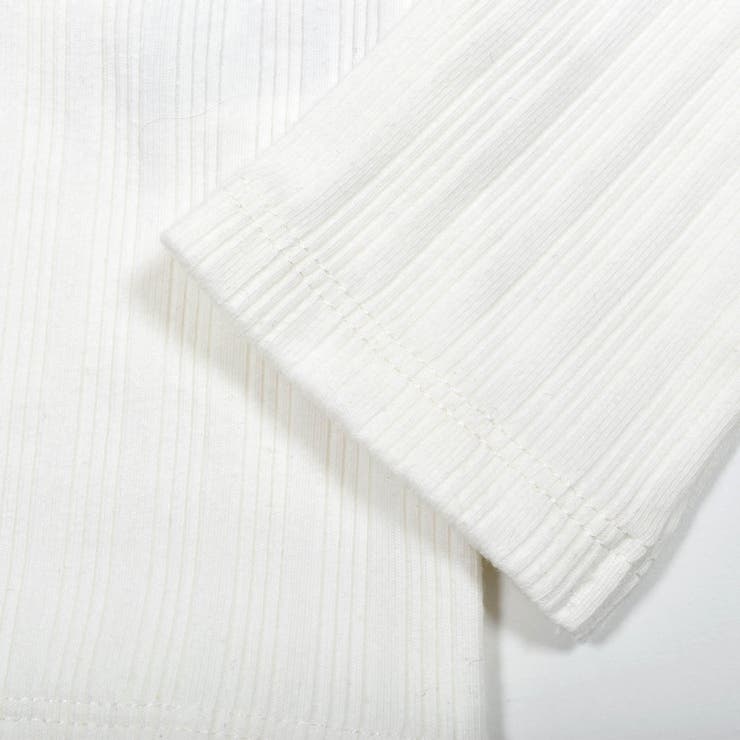 ウール風ジャンパースカート＋リブトップスセット(95~150cm)[品番
