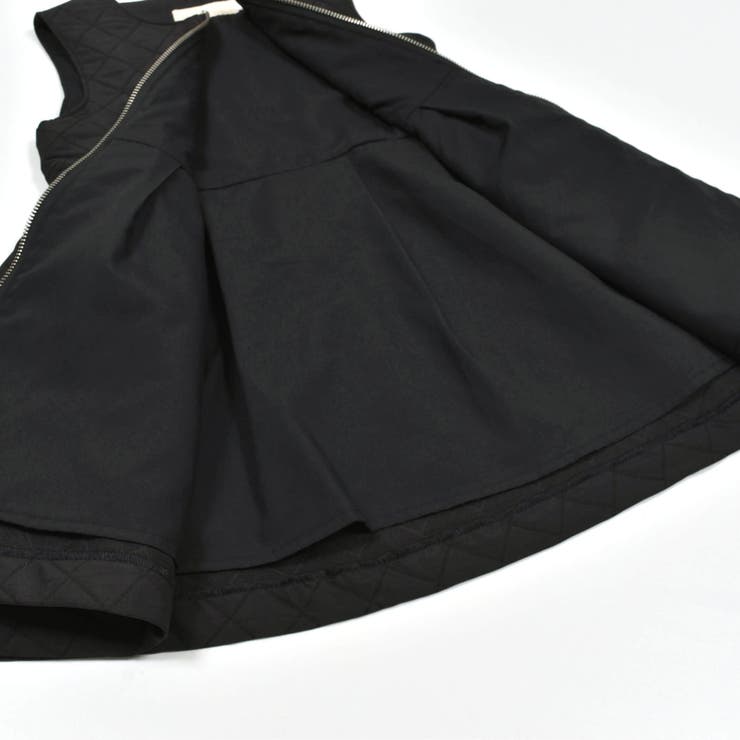 キルトジャンパースカート＋リブトップス(95~150cm)[品番：BEBK0007704